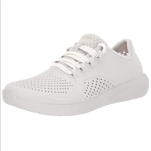 white croc tennis shoes